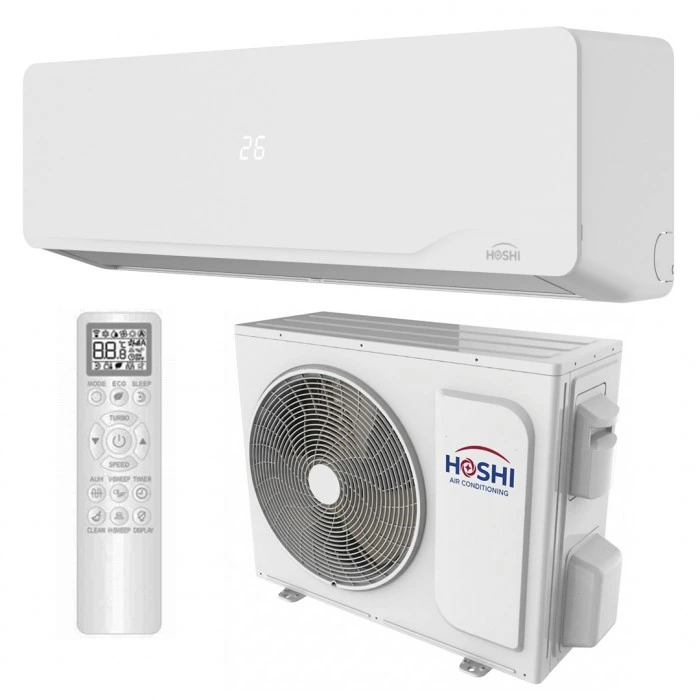 alt="Conditioner Hoshi Sirius Inverter, aparat de aer conditionat cu WiFi si montaj in Chisinau, Moldova"